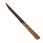 Steak Knife 
Pointed Tip
Wooden Handle